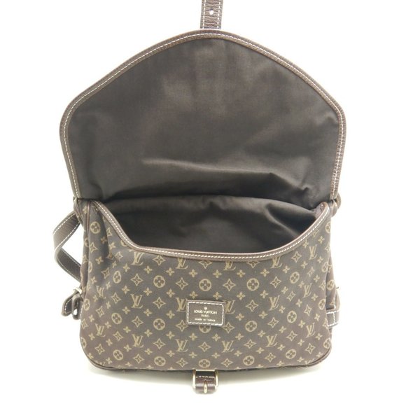 Louis Vuitton Monogram Mini Run Saumur Ebene Shoulder Bag Brown - Picture 6 of 8